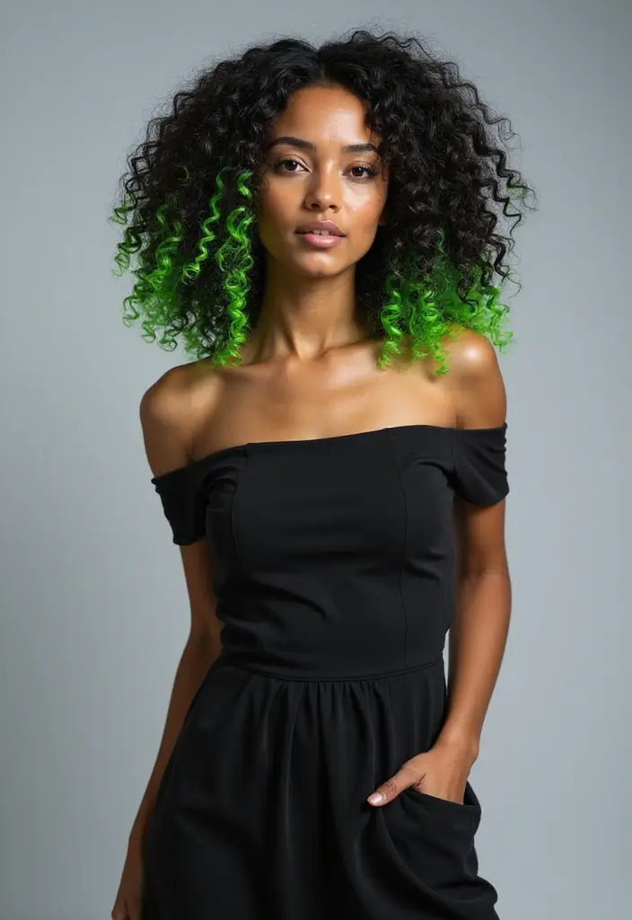 50 Vivid Hair Color Ideas That Turn Heads Instantly 4 50 Vivid Hair Color Ideas That Turn Heads Instantly - 4. Neon Green Highlights
