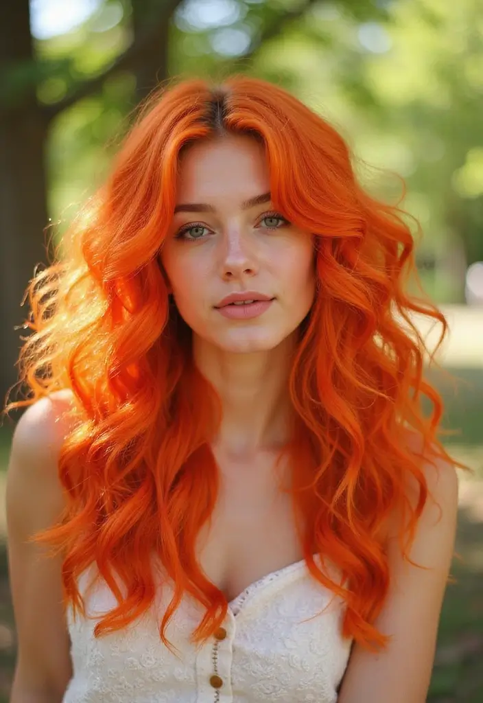 50 Vivid Hair Color Ideas That Turn Heads Instantly 48 50 Vivid Hair Color Ideas That Turn Heads Instantly - 48. Tangerine Twist