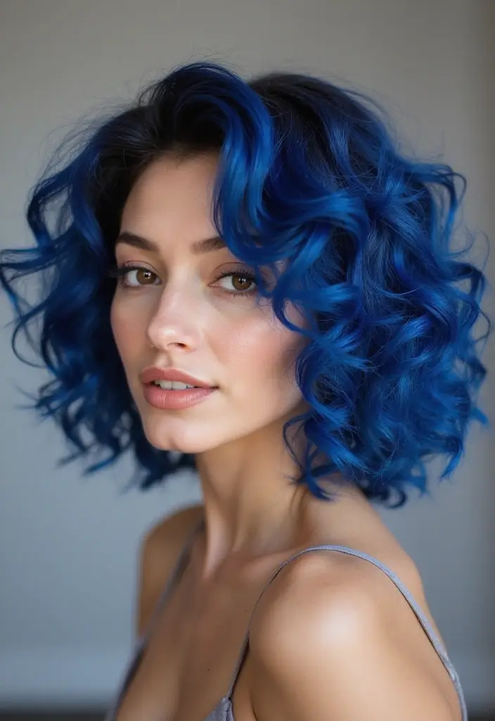 50 Vivid Hair Color Ideas That Turn Heads Instantly 7 50 Vivid Hair Color Ideas That Turn Heads Instantly - 7. Sapphire Blue Balayage